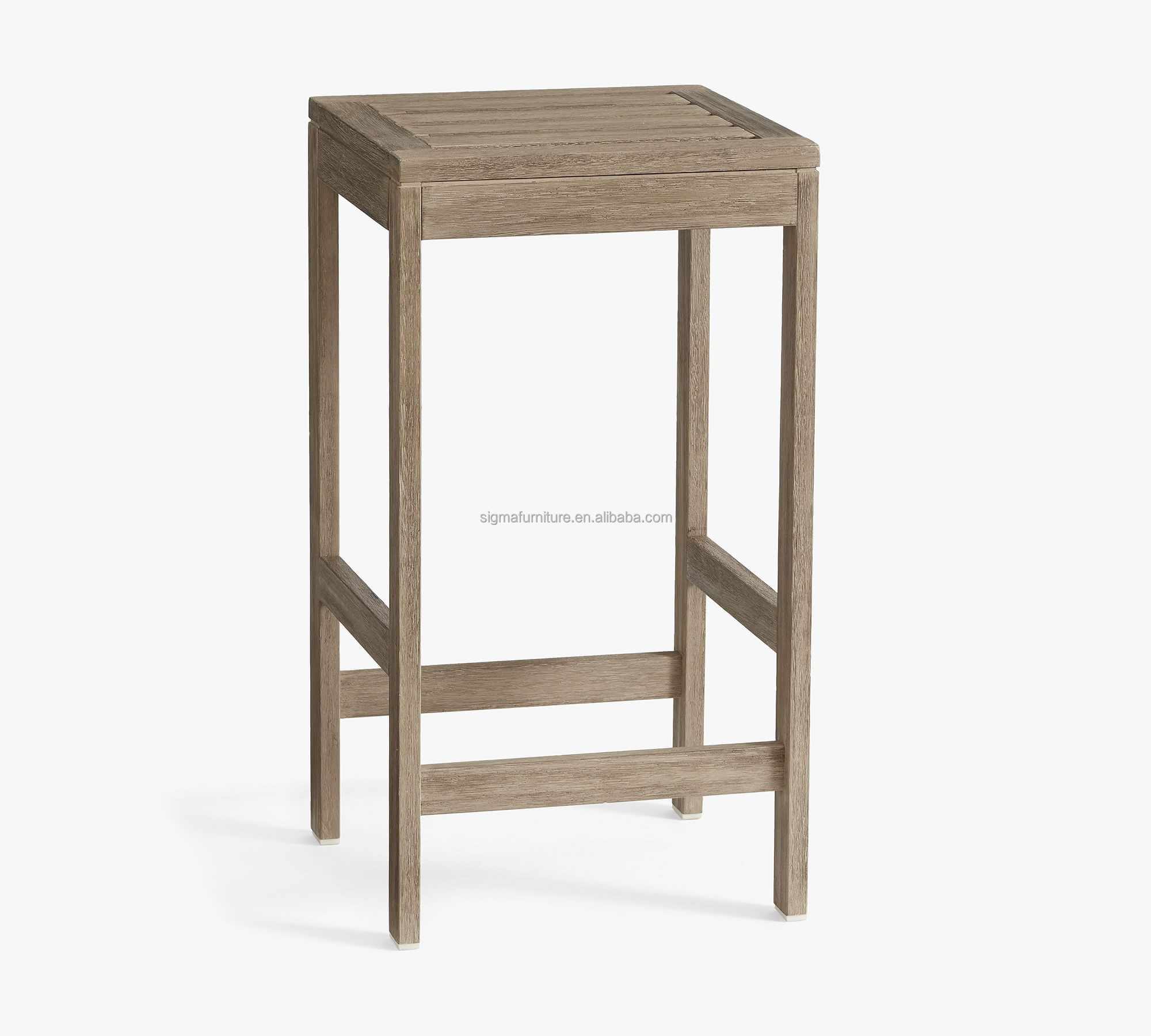 High quality outdoor garden counter stool bar teak bar chair wood outdoor