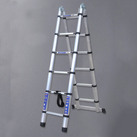 Échelle télescopique multifonctionnelle pour la maison, échelle articulée en bambou, échelle en aluminium
