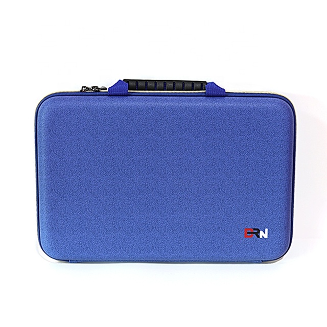Waterproof 11 Inch Computer Leather Case Sleeve Hard Rugged Blue Shockproof Fully Protective Manufacture Container for Laptops