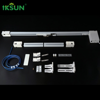Fabricant IKSUN Produits pour la maison intelligente Moteur de rideau en aluminium motorisé et rail de rail de rideau électrique de plafond