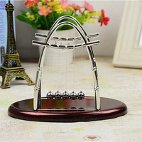 Boule Newton ovale en acier et plastique, ligne de pêche électro-plaquée, décoration créative pour la maison, artisanat, cadeau, ornements, explosions