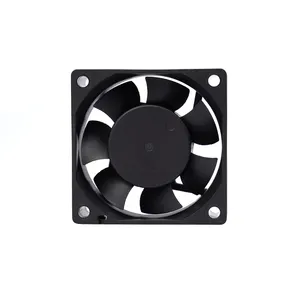 Low Noise Fan High Air Flow Low Noise 6025 Fan Exhaust 60mm 12 Volt Brushless Dc Axial Cooling Fan