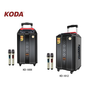 Altavoz inalámbrico portátil <span class=keywords><strong>KODA</strong></span>, altavoces Subwoofer recargables, caja de Audio de escenario con carrito de 8 pulgadas, altavoz con micrófono - Product Image 2