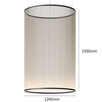 Lustre contemporain de designer espagnol pour villa, escalier ouvert, salon, salle à manger, salon de thé, hôtel, maison d'hôtes, lampe suspendue minimaliste