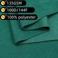 Tissu de doublure en micro polaire pour veste, sweat à capuche, vêtement d'hiver, 135 GSM, 100% polyester, brossé d'un côté, teint uni, largeur 160 cm