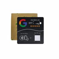 Support de table personnalisé en acrylique NFC avec double code QR pour promotion sur comptoir de restaurant