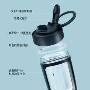 USB Rechargeable Vortex Mixer <strong>Tumbler</strong> Self Stirring Cup Coffee Mug 600 ml Electric Mixing Portable Protein Powder Shaker Bottle - Product Image 5