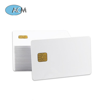 Carte à puce RFID de proximité vierge en plastique imprimable ISO7810 Sle4442 Sle4428 125 kHz, carte intelligente à contact en PVC imprimable