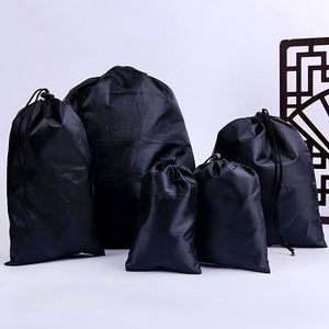 20*25cm Casual Eco-Friendly Unisex Custom Logo Print Size Color 210D One Side Drawstring Polyester Storage Dust <b>Bag</b> - Product Image 6