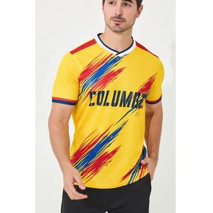 Jersey de Fútbol de Colombia con Diseño Personalizado Versión Aficionado, Uniforme de la Selección Nacional de Malla Transpirable de Máxima Calidad - Product Image 2