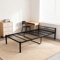 Cadre de lit en métal durable multi-usage de haute qualité pour chambre à coucher, salon, école, vente en gros directe de meubles