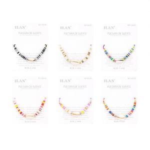 Braccialetto Portafortuna Ilan in 6 Colori Assortiti, Bracciali con Charm alla Moda - Product Image 2