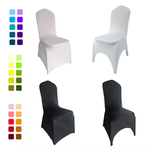 Fundas para <span class=keywords><strong>sillas</strong></span> <span class=keywords><strong>de</strong></span> Spandex blancas lavables Ajuste universal para banquete <span class=keywords><strong>de</strong></span> boda <span class=keywords><strong>de</strong></span> fiesta - Product Image 1