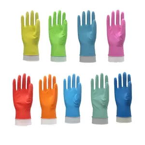 China Lieferanten Handschuhe Latex Gummi Hand Waschen Handschuhe Latex