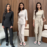 Tunique de massage thaïlandaise personnalisée XL pour femmes, en tissu tissé confortable, tenue de travail pour spa, salon de beauté, infirmières et hôpitaux