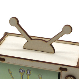 Wooden Hand Crank Animation Machine <b>Diy</b> <b>Kit</b> Science Education Toy For Kids Age 4 6 Years Manual Operation No Battery - Product Image 2