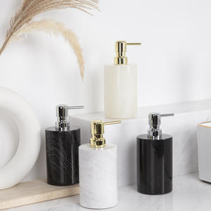 Accesorio de Baño de Cerámica de Mármol de Lujo, Botella de Cerámica de 150 ml para Gel de Ducha, Botella Dispensadora de Champú - Product Image 2