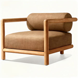 2025 Gartenmöbel Set Esstisch Sonnenbaden Villa Balin esisches Sofa Naturholz Naturholz Outdoor Teak Sofa Set - Product Image 5