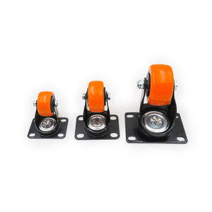 Roda kastor furnitur semua ukuran 1-3 inci 25mm-75mm karet pengunci putar kursi kantor minuman garasi troli roda kastor - Product Image 6