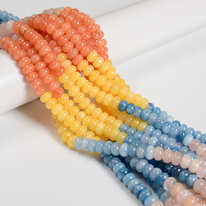 <span class=keywords><strong>Perline</strong></span> di Cristallo Colorate YMJ 5x8mm, Mix di Colori Arcobaleno, <span class=keywords><strong>Perline</strong></span> di Quarzo Lisce a Rondella per Gioielli, Braccialetti con <span class=keywords><strong>Perline</strong></span>, Estate e Spiaggia - Product Image 1