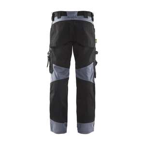 BLAKLADER - 155618609994D108 Pantalones sin bolsillos para uñas Negro/Gris-EAN 7330509594766 PANTALONES DE TRABAJO DE CARGO - Product Image 2