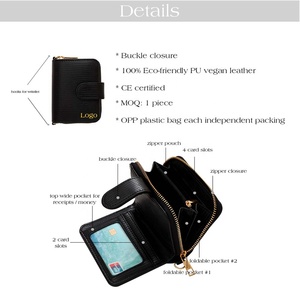 Hongbo Best New 7-Color Lizard Leather Mini Portable Multi-Funcional Business Card Wallet Key Cash Money Características para - Product Image 5