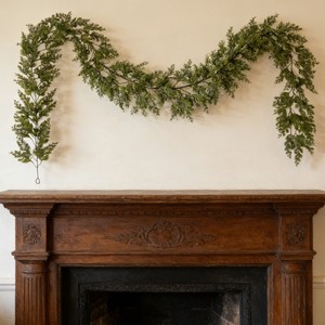<span class=keywords><strong>Guirlande</strong></span> <span class=keywords><strong>de</strong></span> Noël artificielle en pin, fausse vigne <span class=keywords><strong>de</strong></span> cyprès et <span class=keywords><strong>de</strong></span> sapin avec aiguilles <span class=keywords><strong>de</strong></span> pin, décoration végétale pour la fabrication <span class=keywords><strong>de</strong></span> couronnes et la décoration des fêtes - Product Image 2