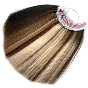 Popular Balayage Ombre Piano Color Swatch Ring Colorful Virgin Colour Chart Color Ring