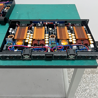 Amplificateur de puissance numérique 4 canaux classe D 1300Wx4, amplificateur stéréo professionnel, amplificateur de puissance PA pour système de sonorisation en ligne, scène et boîte de nuit
