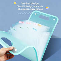 Carpeta de Archivo Expandible Vertical A4, Carpeta de Almacenamiento de Papel de Prueba Multicapa de Gran Capacidad