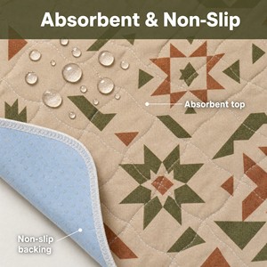 AOSEN Tapis absorbant réutilisable et imperméable pour animaux de compagnie, lavable en machine, antidérapant, pour l'incontinence des animaux âgés - Product Image 4