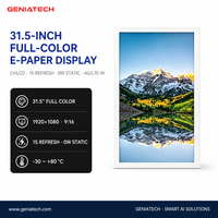 Layar E-Ink Berwarna 32 Inci untuk Industri -30 hingga 80 Mesin Periklanan Luar Ruangan ChLCD Teknologi Bistabil Reflektif Tanpa Daya