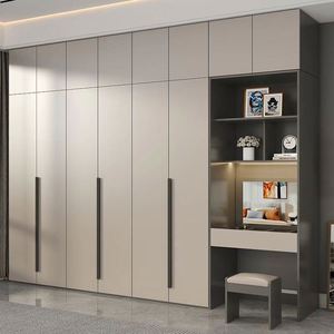Armario de diseño moderno de lujo personalizado con puerta de vidrio Muebles de armario de dormitorio de diseño de gama alta americano con luz LED - Product Image 3
