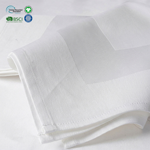 Servilletas de Satén de Algodón Blancas al por Mayor B2B, 18x18 Pulgadas, con Borde Cuadrado, Duraderas, para Uso Comercial en Hostelería y Cocina - Product Image 1