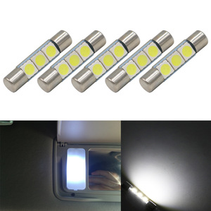 Luz LED de lectura para coche T6 3SMD 5050 29MM de punta doble plana B6, luz de techo con fusible - Product Image 4