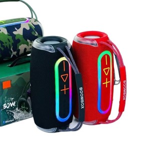 BOOMBOX680 Enceintes portables étanches en tissu avec radio FM, super basses, USB, TF, stéréo, woofer, enceintes puissantes Bluetooth - Product Image 6