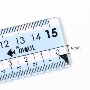 Regla de plástico irrompible de doble escala de 20CM, material escolar duradero con papelería de material nuevo - Product Image 4