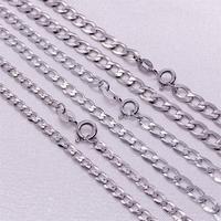 S925 Sterling Silver Minimaliste Hommes Collier Cubain Lien Chaîne En Gros De Mode En Gros Chaîne Bijoux Cadeau