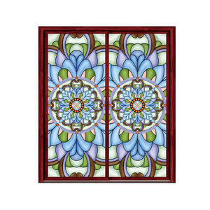 Artisanat de vitraux Tiffany haut de gamme faits à la main pour la décoration d'églises, <span class=keywords><strong>avec</strong></span> incrustations de verre coloré pour fenêtres - Product Image 6