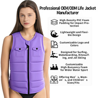 Gilet de sauvetage personnalisé pour femmes, gilet de sauvetage en néoprène pour adultes, léger, pour sports nautiques, wakeboard, gilet d'impact en PVC, chalecos salvavidas