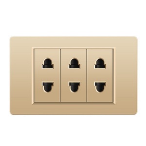 Prise murale standard américaine, panneau d'interrupteurs électriques avec 15 prises, 110V 15A, matériau ABS, application EWeLink, or, maison, hôtel - Product Image 6