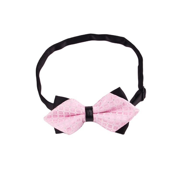 2021 новый модный галстук для вечеринки для мальчика Шелковый двухцветный регулируемый галстук для шеи