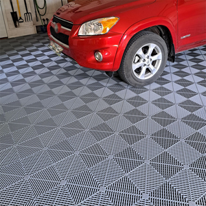 Dalles de sol en PVC modernes emboîtables et étanches pour garage de lavage de voitures, sans tranchage, auto-drainantes, pour salle de lavage de voitures, salon de beauté, atelier 4S - Product Image 4