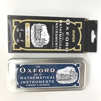 Juego de geometría con compás, 14 piezas, de metal, tamaño grande, para niños, juego de matemáticas escolar y bolígrafos