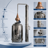 Colonne de distillation d'éthanol en acier inoxydable de qualité alimentaire 1000L professionnelle à reflux continu, équipement de distillation
