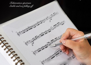 Nuevo Libro de Partituras de Piano Desmontable Tamaño A4, Diseño de Músico de Dibujos Animados, Clip de Partituras Modificable Específico para Piano, Instrumentos, Papelería - Product Image 4