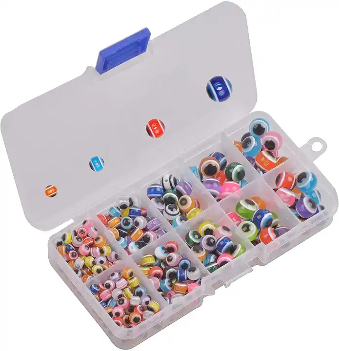 380pcs fishing eye beads assortment fish