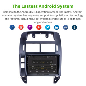 Radio estéreo para coche Android 11,0 de 9 "para <span class=keywords><strong>VW</strong></span> Volkswagen POLO Touareg <span class=keywords><strong>T5</strong></span> 2004-2011 navegación GPS con pantalla táctil con Carplay DAB + - Product Image 5