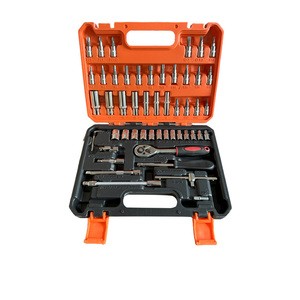 151pcs Ô tô cơ khí sửa chữa hộp công cụ kết hợp bộ phần cứng gắn trên xe ổ cắm cờ lê tay-powered OEM tùy chỉnh - Product Image 2