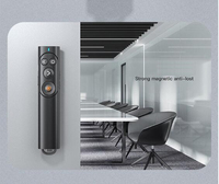 Pointeur laser rouge 2,4 G rechargeable sans fil avec charge Type-C, portée de 100 m, plein écran et fonction de défilement de page